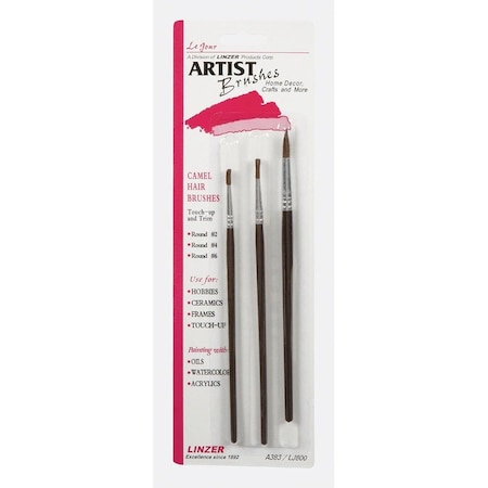 Linzer Linzer No. 2/4/6 Round Artist Paint Brush Set A383
